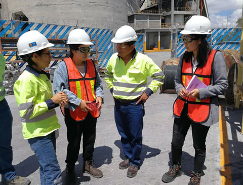 Nous avons visité la cimenterie Cemex, un groupe cimentier sud-américain