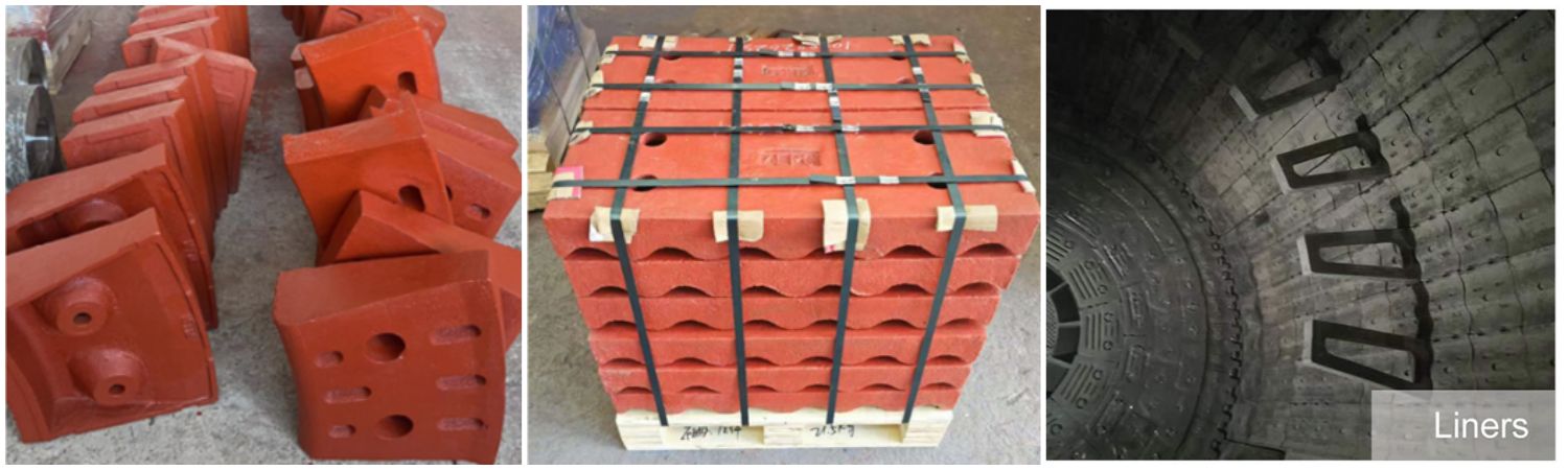 Revêtements de broyeurs